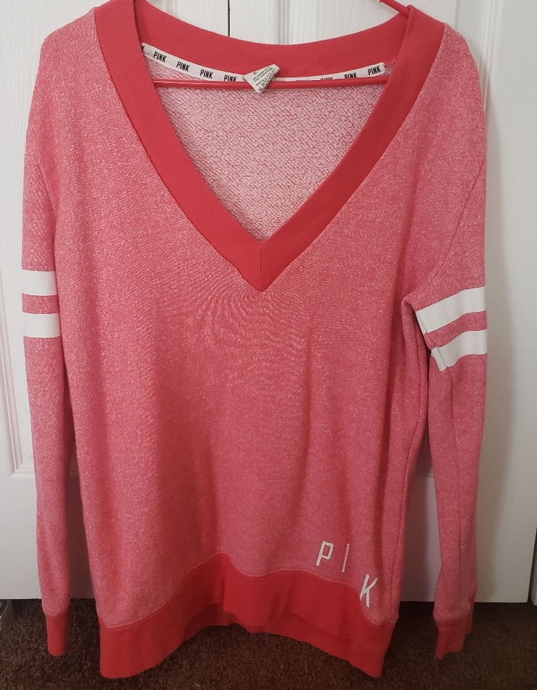 Pink Victoria Secret V Neck Sweater